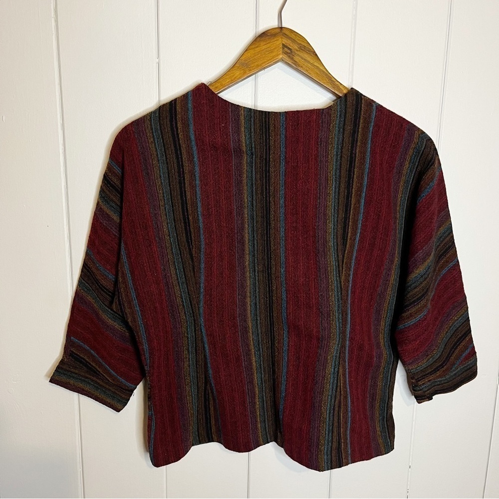 Vintage Encore Wool Blend Striped Top and Skirt Set. - Picture 7 of 13